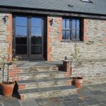 The Long Linhay holiday cottage, Mortehoe, from the courtyard